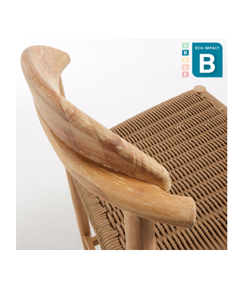 Tabouret Nina en bois massif durable, Haut. 62 cm pas cher