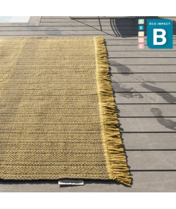 Tapis d'extérieur Texture Moutarde en plastique recyclé commande en ligne