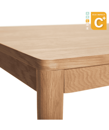 Table à manger Acorn 4 personnes en bois durable, Long. 140 cm plus qu'un jeu 