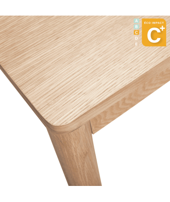 Table à manger Acorn 4 personnes en bois durable, Long. 140 cm plus qu'un jeu 