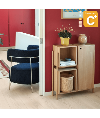 Console Cube en bois durable Long. 76 cm hantent personnes