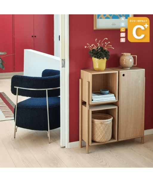 Console Cube en bois durable Long. 76 cm hantent personnes