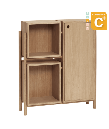 Console Cube en bois durable Long. 76 cm hantent personnes