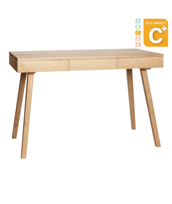 Bureau Tripple à 3 tiroirs en bois durable Long. 120 cm des créatures d'habitude