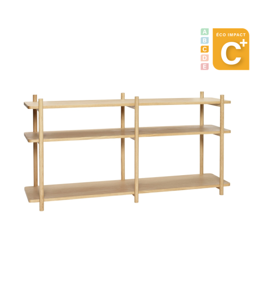 Petite bibliothèque en bois durable Long. 150 cm l'achat 