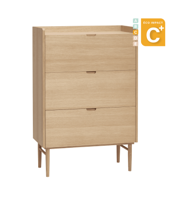 Commode Hide en bois durable, Long. 80 cm JUSQU'A -70%! 