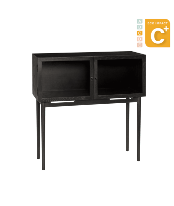 Petite commode vitrine en bois durable pas cher