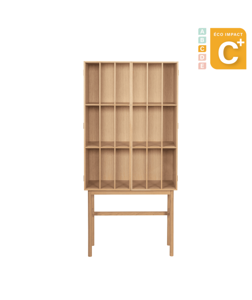 Grande armoire Shoji en bois durable, Long. 80 cm destockage