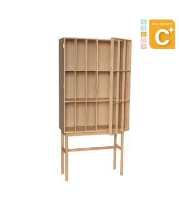 Grande armoire Shoji en bois durable, Long. 80 cm destockage