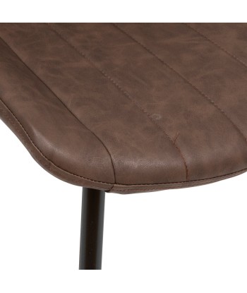 Chaise De Diner Olwen Effet Cuir Marron 50% de réduction en Octobre 2024