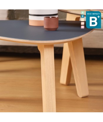 Petite table basse Yellow en bois de forêts durables, Haut.37cm votre