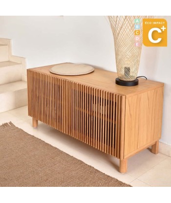 Banc, Meuble à chaussures, Beyla 2 portes en bois durable, Long. 98,5cm Pour