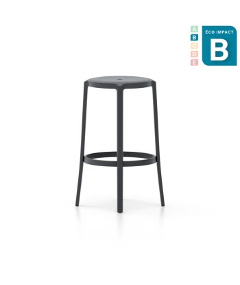 Tabouret Haut empilable On & On en plastique recyclé, Haut.75cm Faites des économies