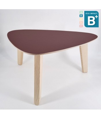 Petite table basse Yellow en bois de forêts durables, Haut.37cm votre