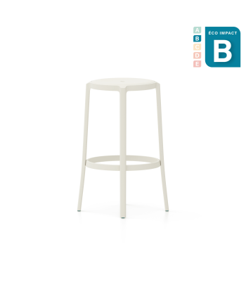 Tabouret Haut empilable On & On en plastique recyclé, Haut.75cm Faites des économies