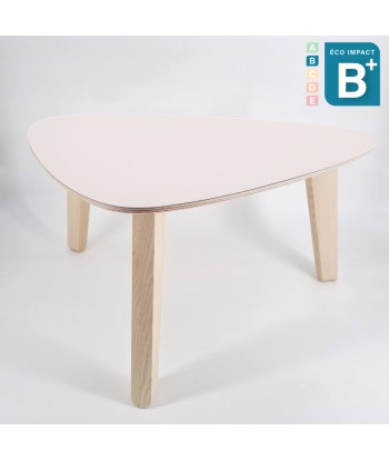 Petite table basse Yellow en bois de forêts durables, Haut.37cm votre