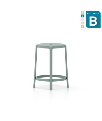 Tabouret empilable On & On en plastique recyclé, Haut.63cm Par le système avancé 