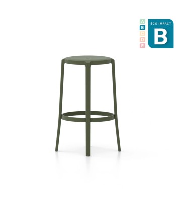 Tabouret Haut empilable On & On en plastique recyclé, Haut.75cm Faites des économies