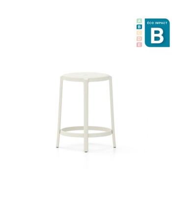 Tabouret empilable On & On en plastique recyclé, Haut.63cm Par le système avancé 