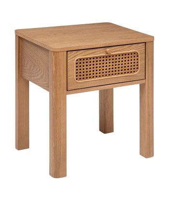 Table De Chevet Tiria 1 Tiroir En Bois Marron en stock