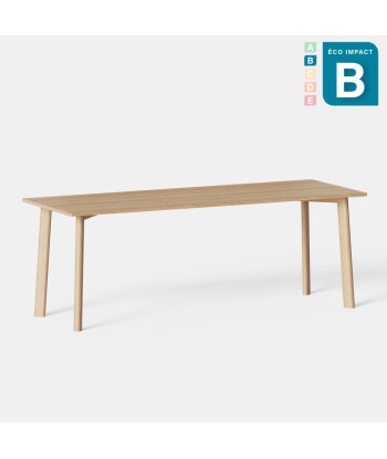 Table Galta en bois massif, Long. 200cm Pour