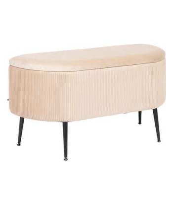 Banc Coffre De Rangement En Velours Solaro Beige s'inspire de l'anatomie humaine