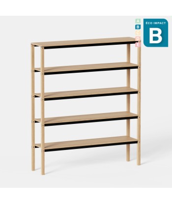 Etagère Tal 5 en bois et acier, Haut. 192cm Economisez 