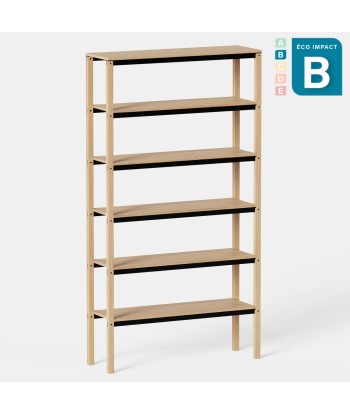 Etagère Tal 6 en bois et acier, Haut. 230cm en ligne