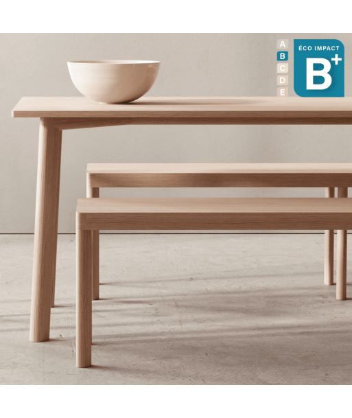 Banc Galta en bois massif, Long. 120 ou 180cm Paris Déstockage Promo