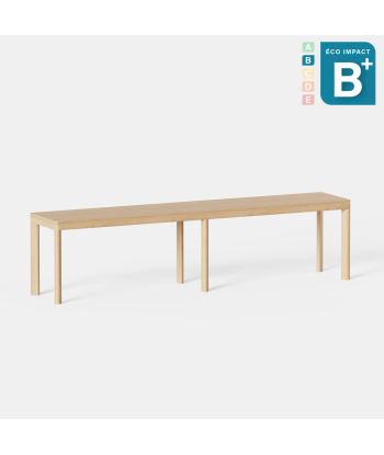 Banc Galta en bois massif, Long. 120 ou 180cm Paris Déstockage Promo