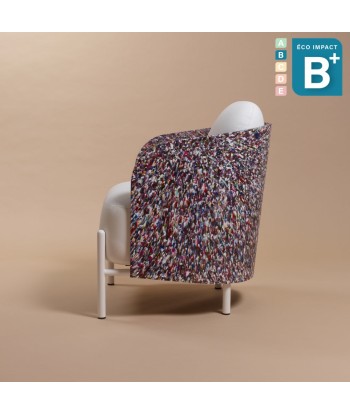 Fauteuil ART 77,5% en plastique recyclé la livraison gratuite