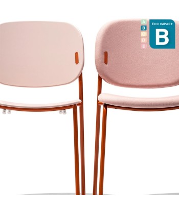 Lot de 2 chaises Yo! empilables en plastique recyclé et métal meilleur choix