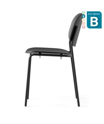 Lot de 2 chaises Yo! empilables en plastique recyclé et métal meilleur choix