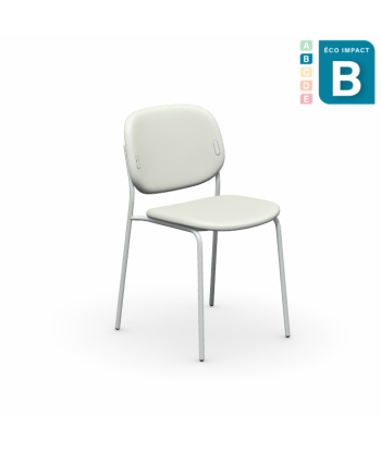 Lot de 2 chaises Yo! empilables en plastique recyclé et métal meilleur choix