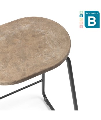 Tabouret Earth en déchet de café recyclé, Haut. 69 ou 74 cm À commander