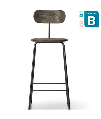 Tabouret Earth avec dossier en déchet de café recyclé, Haut. 69 ou 74 cm votre restaurant rapide dans 