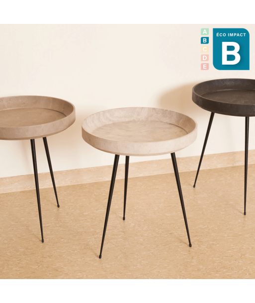 Table d'appoint Bowl en matières recyclées, Ø 46 cm Livraison rapide