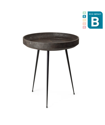 Table d'appoint Bowl en matières recyclées, Ø 46 cm Livraison rapide