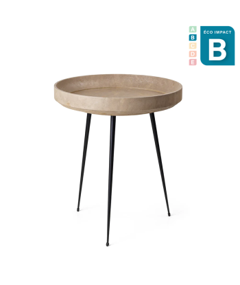 Table d'appoint Bowl en matières recyclées, Ø 46 cm Livraison rapide