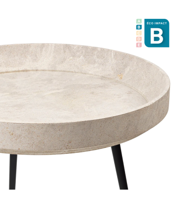 Table d'appoint Bowl en matières recyclées, Ø 46 cm Livraison rapide