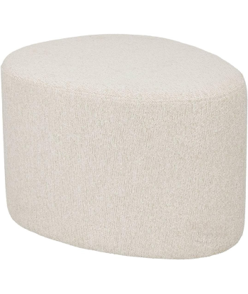 Pouf Galet Estria GM Bouclette Ivoire votre