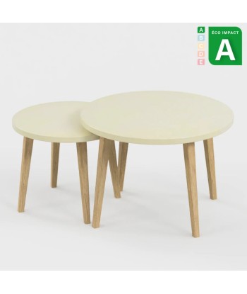 Tables basses gigognes Confluence en bois durable et textile stratifié Comparez plus de prix