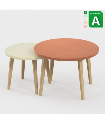 Tables basses gigognes Confluence en bois durable et textile stratifié Comparez plus de prix