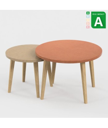 Tables basses gigognes Confluence en bois durable et textile stratifié Comparez plus de prix