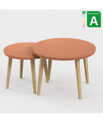 Tables basses gigognes Confluence en bois durable et textile stratifié Comparez plus de prix