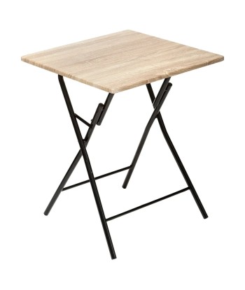 Lot De 3 Tables Pliantes 2 Places 60x60 Beige Dans la société mordern