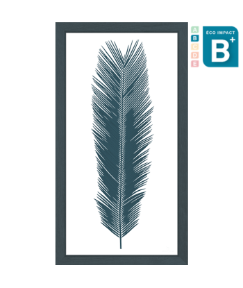 Cadre herbier tropical Cycas - 2 tailles en linge