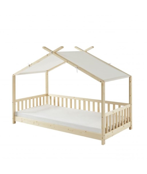 Lit tente enfant 90x190 Tiny avec barrière et sommier inclus 2 - 3 jours ouvrés.