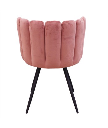 Chaise Ariel En Velours Rose JUSQU'A -70%! 