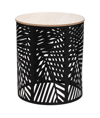 Lot de 2 tables cafe Feuille Noires Les êtres humains sont 